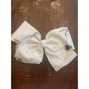 JoJo Siwa Halloween Spider Bow Hair Clip White